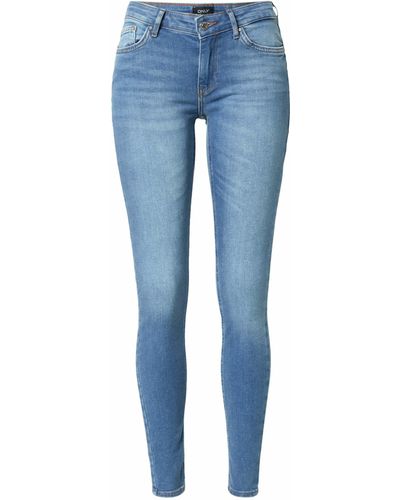 ONLY 7/8-Jeans Carmen (1-tlg) Plain/ohne Details - Blau