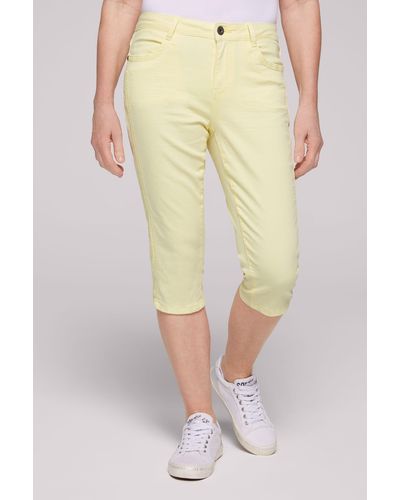 SOCCX Comfort-fit-Jeans mit normaler Leibhöhe - Gelb