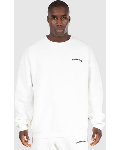 Smilodox Sweatshirt Sterling Oversize - Weiß