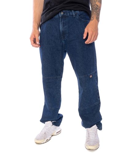 Dickies Loose-fit- Jeans Double Knee Denim - Blau