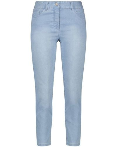 Gerry Weber 5-Pocket-Jeans hose Best4ME 7/8 92335-67813 PERFECT FIT - Blau
