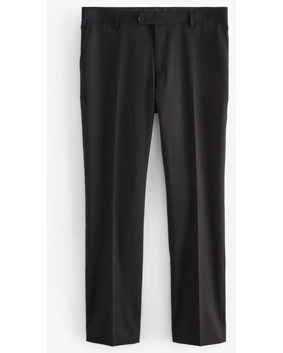 Next Anzughose Slim Fit Signature Anzug aus Wolle: Hose (1-tlg) - Schwarz