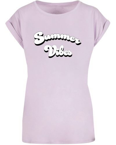Merchcode Ladies Good Summer Vibes T-Shirt (1-tlg) in Grau | Lyst DE