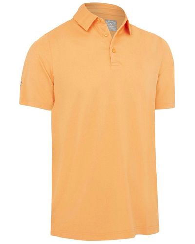 Callaway Apparel Poloshirt Swingtech Solid Polo Orange