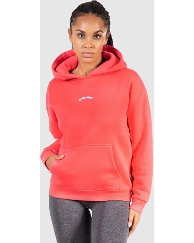 Smilodox Hoodie Jacey Oversize - Rot
