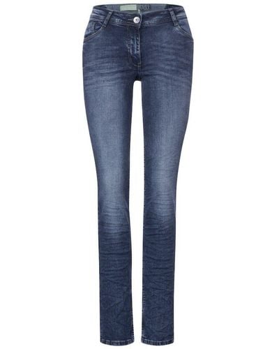 Cecil Bequeme / Da.Jeans / Style NOS Scarlett Mid Blue - Blau