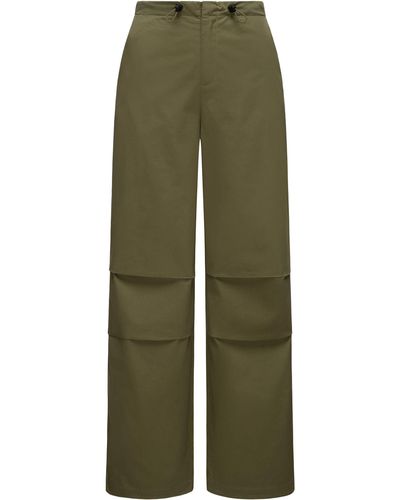 Ragwear Stoffhose Paragata Stylische Parachute-Hose mit Kordelzügen - Grün