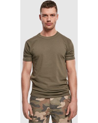 BRANDIT Kurzarmshirt BW Undershirt (1-tlg) - Grün
