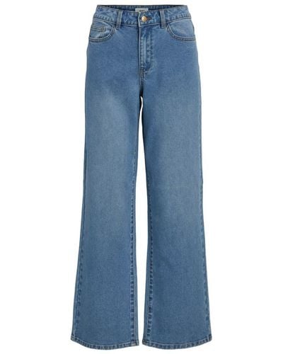 Object Weite Jeans (1-tlg) Plain/ohne Details - Blau