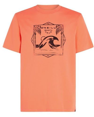 O'neill Sportswear Kurzarmshirt Oneill M Mix And Match Wave T-shirt - Orange