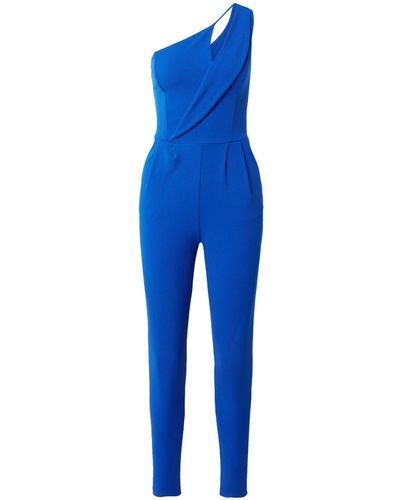 Wal-G Jumpsuit MICA (1-tlg) Falten - Blau