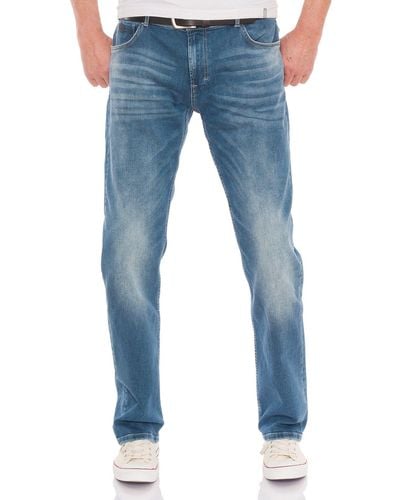 Miracle of Denim Straight-Jeans M.O.D Thomas Comfort Agreement Blue - Blau
