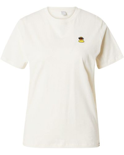 Iriedaily T-Shirt Quitschi (1-tlg) Stickerei - Weiß