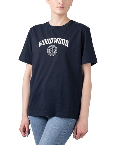 WOOD WOOD T-Shirt Wood Alma IVY Tee - Blau