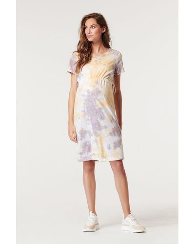 Supermom Umstandskleid Kleid Tie Dye (1-tlg) - Weiß