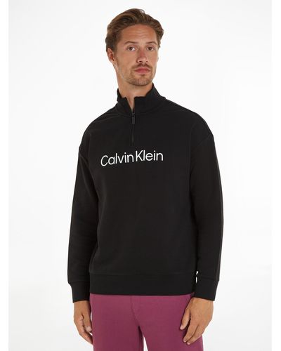 Calvin Klein HERO LOGO COMFORT SWEATSHIRT in Schwarz für Herren | Lyst DE