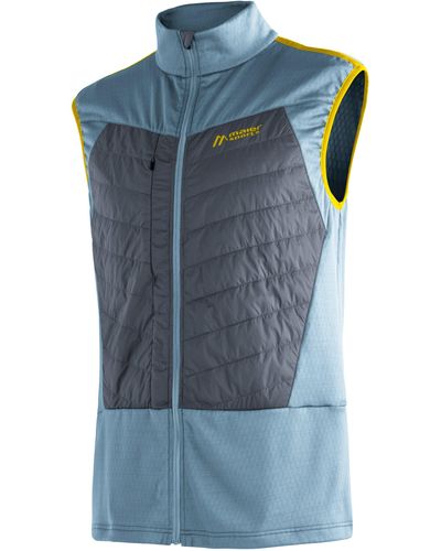 Maier Sports Funktionsjacke Trift Vest M Komfortable Outdoorweste aus schnelltrocknendem Material - Blau