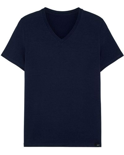 Hom T-Shirt V-Neck 402466 - Blau