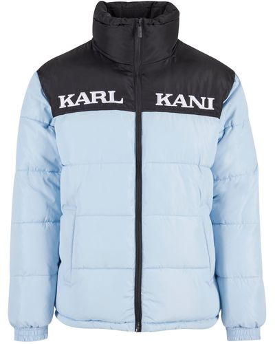 Karlkani Winterjacke KM-JK012-090-02 KK Retro Essential Puffer Jacket (1-St) - Blau