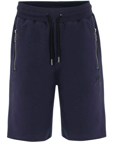 Redbridge Sweatshorts Red Bridge Shorts Kurze sport Hose Taschen mit Reißverschluss - Blau