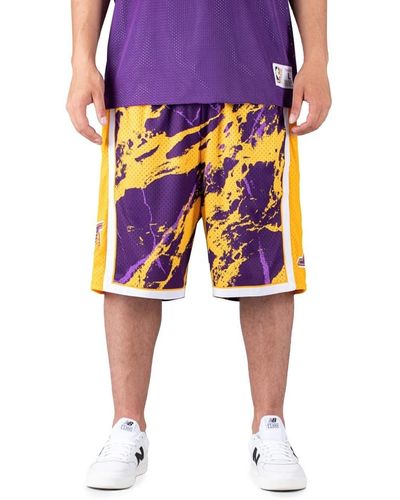 Mitchell & Ness & Funktionsshorts Team Marble Swingman Shorts - Pink