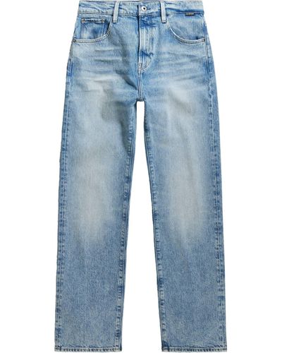 G-Star RAW Jeans VIKTORIA HIGH STRAIGHT - Blau