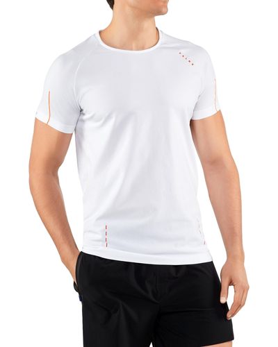 FALKE T-Shirt Active in nahtloser Verarbeitung - Weiß