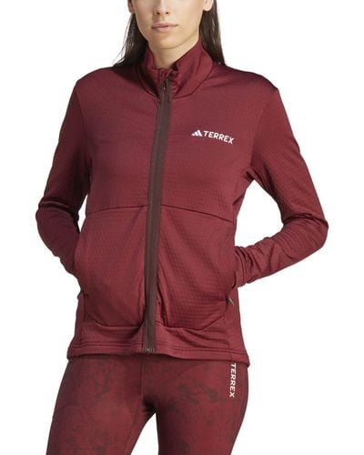 adidas Originals Outdoorjacke Multi Light Fleece Full ZIP Jacket - Rot