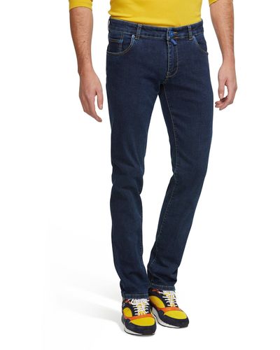 Meyer Skinny-fit-Jeans mit Super Stretch-Denim - Blau
