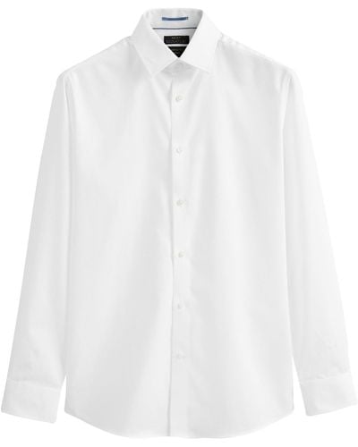 Next Langarmhemd Signature Hemd aus italienischem Stoff (1-tlg) - Weiß