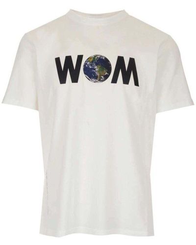 Moncler T-Shirt World of Größe M (1-tlg) - Weiß