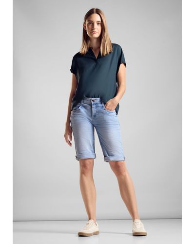 Street One Skinny-fit-Jeans Middle Waist - Blau
