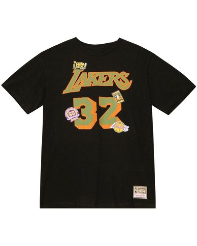 Mitchell & Ness Print-Shirt FLIGHT Los Angeles Lakers Magic Johnson - Schwarz