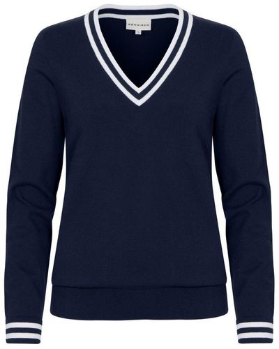 Röhnisch Ö Trainingspullover Röhnisch Adele Knitted Sweater Navy - Blau