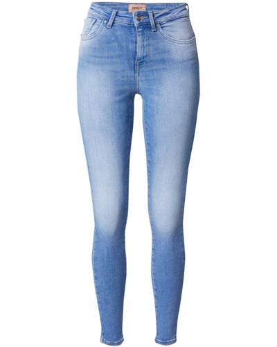 ONLY Skinny-fit-Jeans Power (1-tlg) Plain/ohne Details - Blau