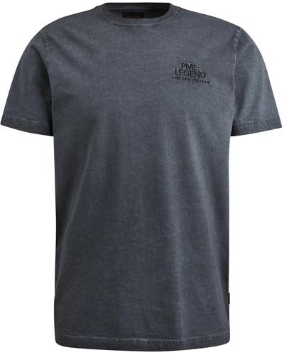PME LEGEND T-Shirt Short sleeve r-neck single jersey - Grau
