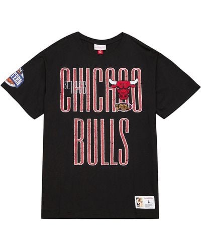 Mitchell & Ness Print-Shirt TEAM ORIGINS Chicago Bulls - Schwarz