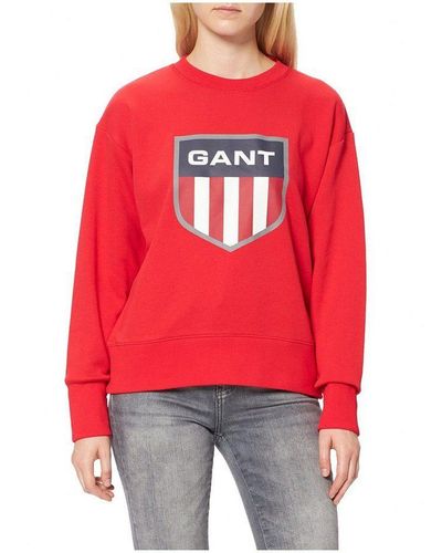GANT Sweatshirt uni sonstiges (1-tlg) - Rot