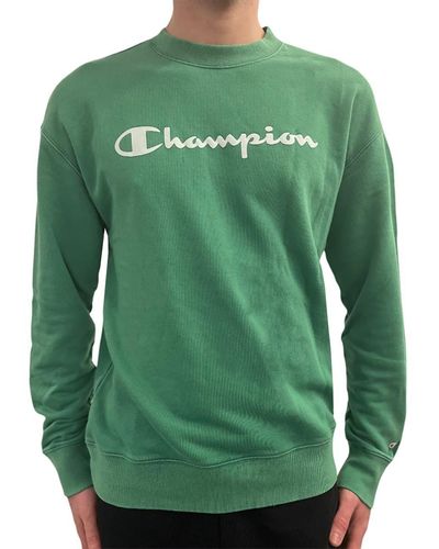 Champion Sweater French Terry Logo (1-tlg) - Grün