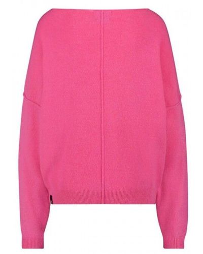 Nukus Strickpullover New York Sweater Pullover mit Wolle und Kaschmir in versch. Farben (1-tlg) - Pink