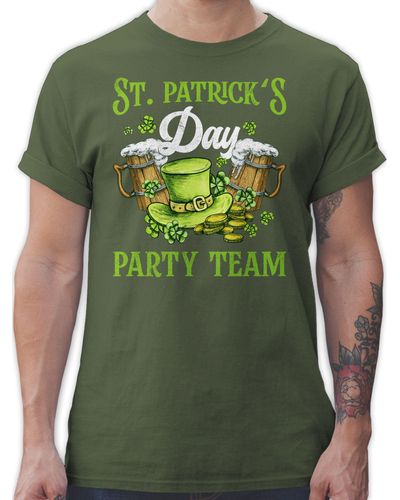 Shirtracer T-Shirt Kostüm Team Party Irland Irish St. Patricks Day - Grün