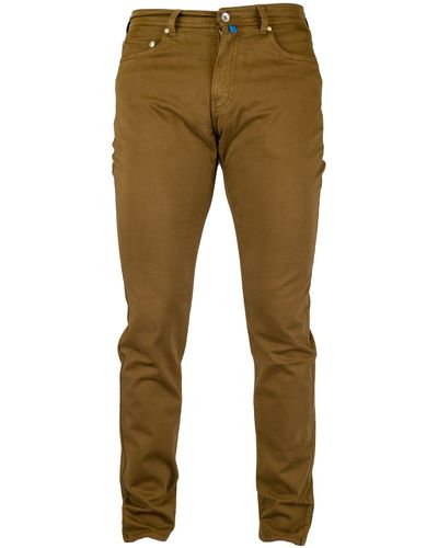 Pierre Cardin 5-Pocket-Jeans FUTUREFLEX LYON brown beige 3451 2000.70 - Grün