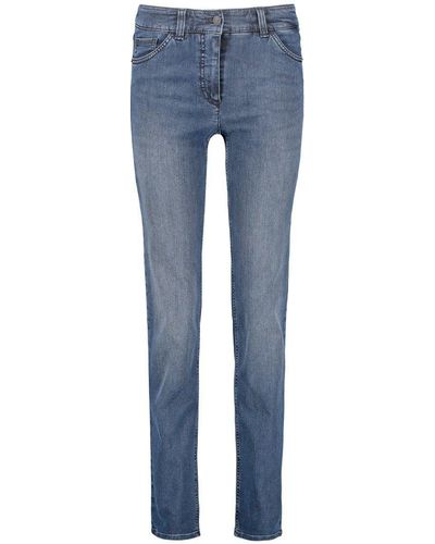 Gerry Weber 5-Pocket-Jeans Best4ME 92151-67953 von black blue mit use 42 - Blau