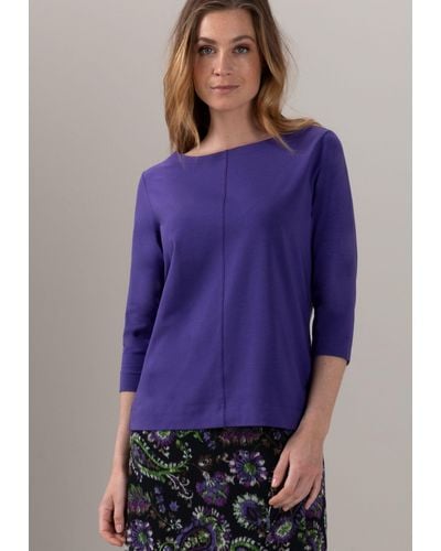 Bianca 3/4-Arm-Shirt DIELLA in modernem Look und angesagten Trendfarben - Lila