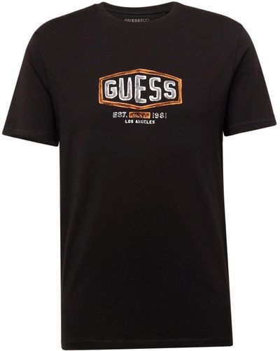 Guess T-Shirt (1-tlg) - Schwarz