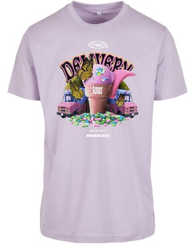 Mister Tee Kurzarmshirt Trippy Delivery Tee (1-tlg) - Pink