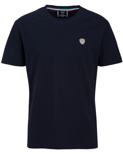 19V69 Italia by Versace T-Shirt Rafael Shield - Blau