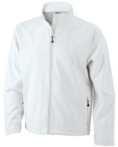 James & Nicholson Softshelljacke Softshell Jacket - Weiß