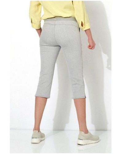 Relaxed by TONI 5-Pocket-Jeans silber (1-tlg) - Grau