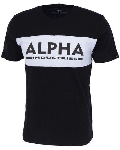 Alpha Industries Industries -Shirt Alpha Inlay T - Schwarz